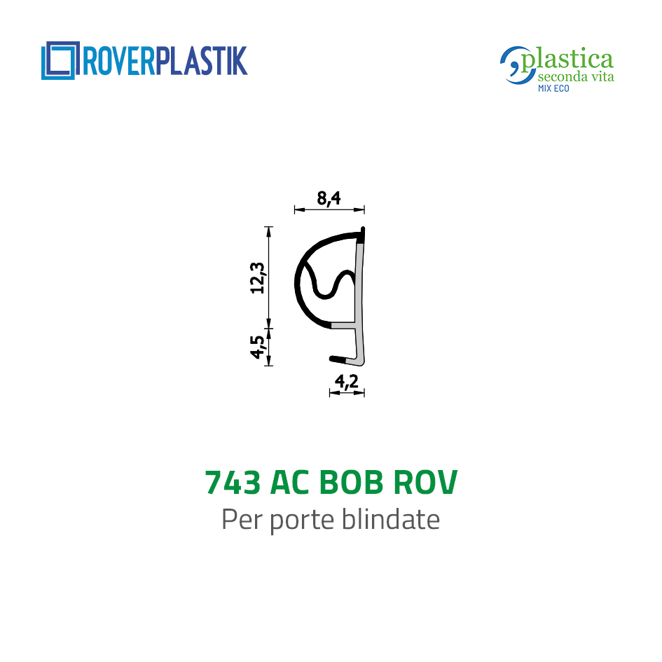 Guarnizione per porte in legno – 743 AC BOB ROV
