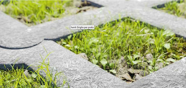 Piastrella modulare per manti erbosi – Griglia Salvaprato – PPS05004004