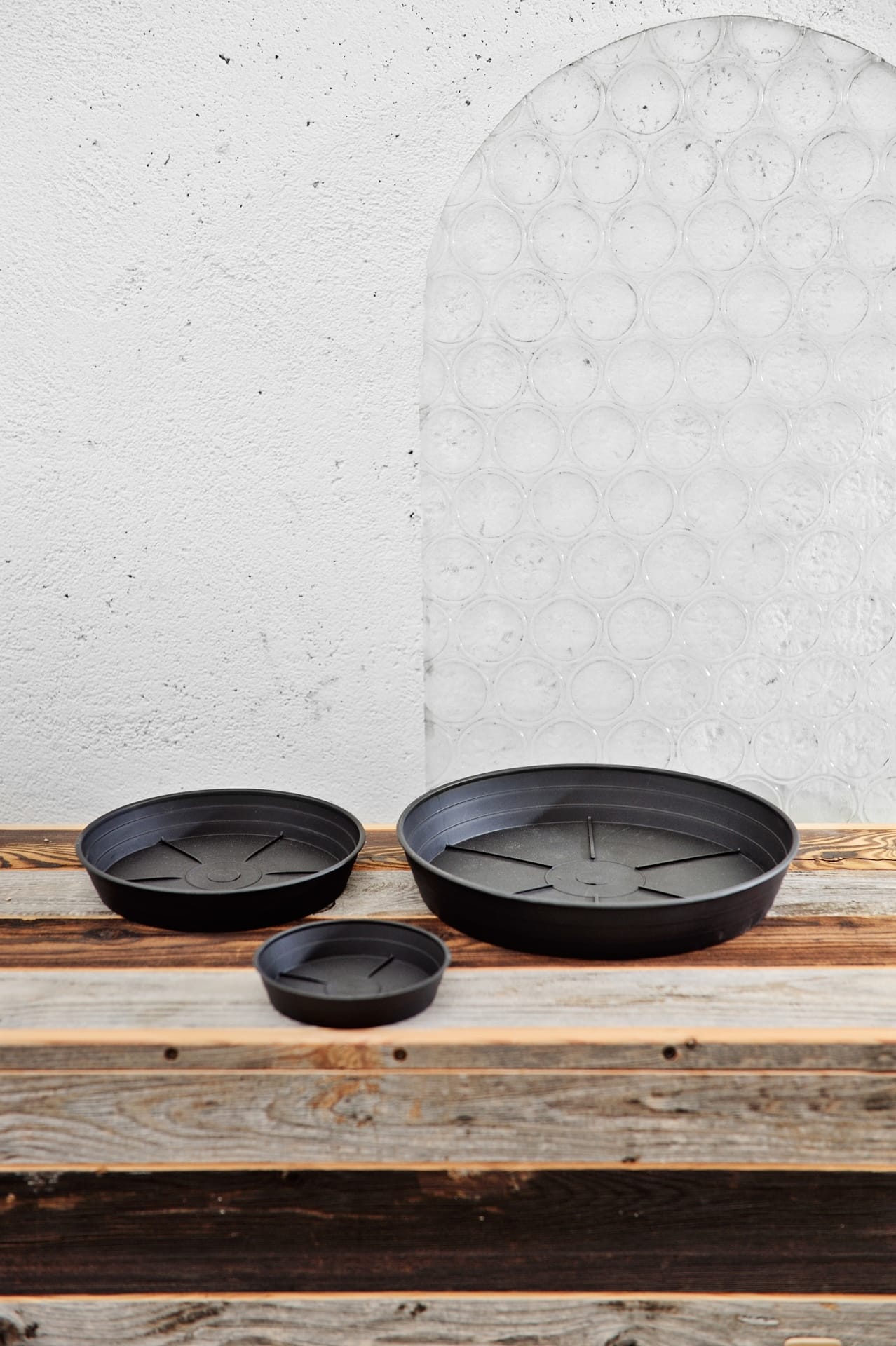 Sottovaso da raccolta differenziata – Hight Round Saucer 12 ash – 33043012005