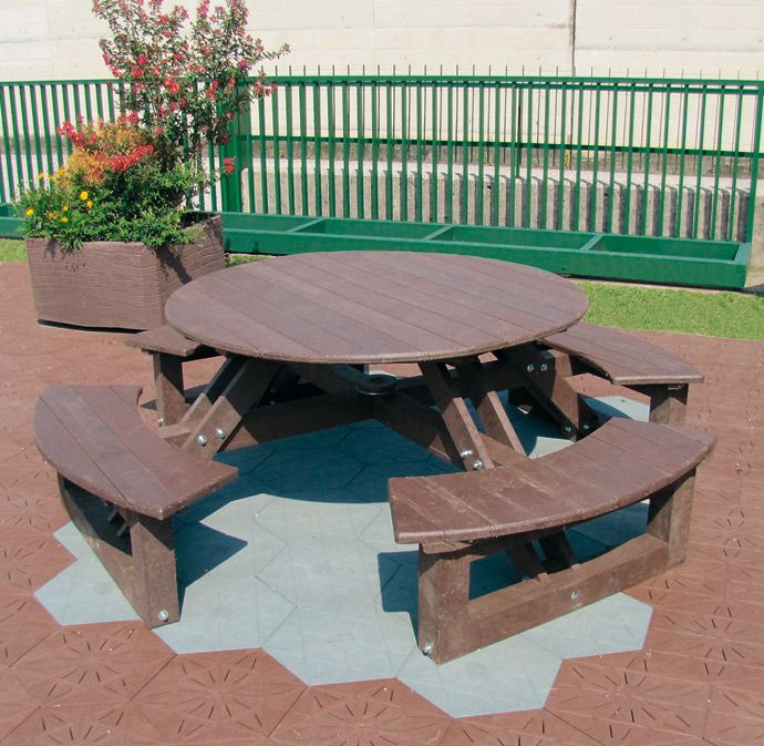 Tavolo panca – Tavolo Rotondo 240 8 posti – PS0308