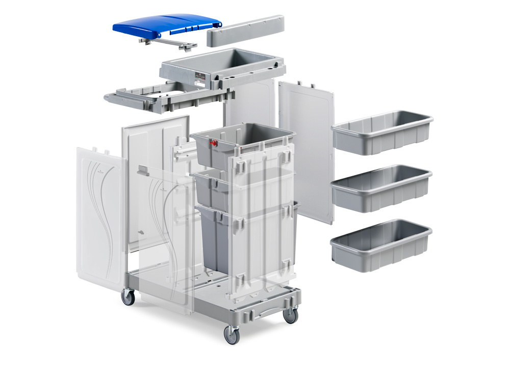 Componenti per carrelli Alpha –  Cassetti scorrevoli P2229907U