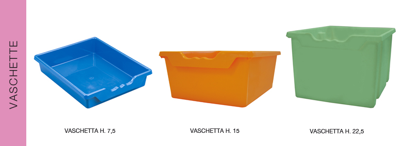 Vaschette portaoggetti H15,5 PSV