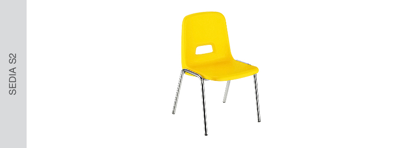 Panca con mensola e piede in PA PSV da 1 posto