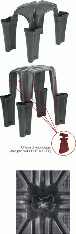 Cassero a perdere per vespai aerati – Hercules – Superhercules