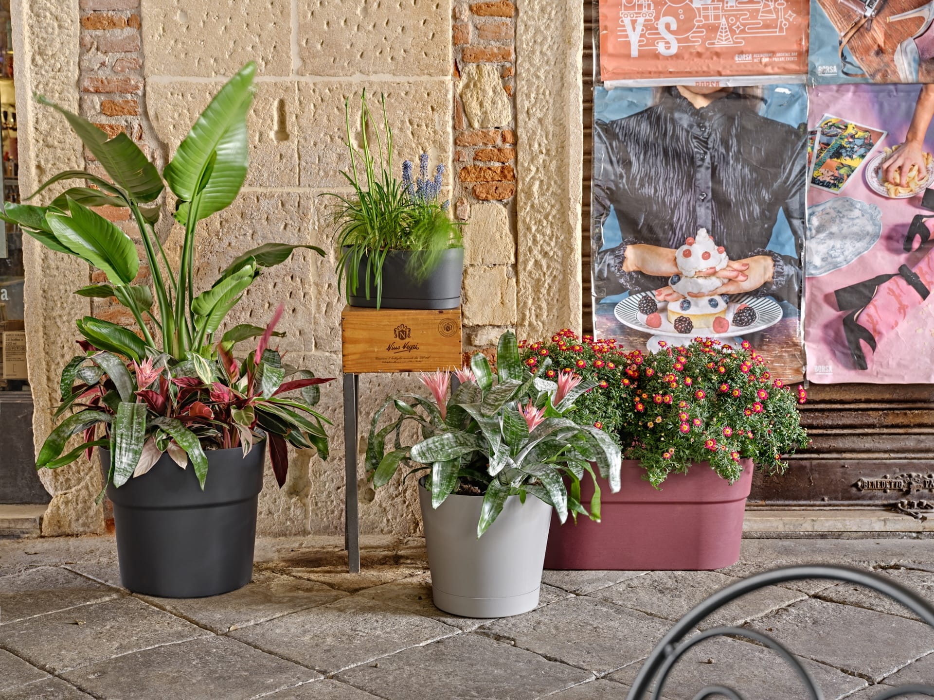 Vaso da fiori da raccolta differenziata – Andromeda 28 sand – 30520028406