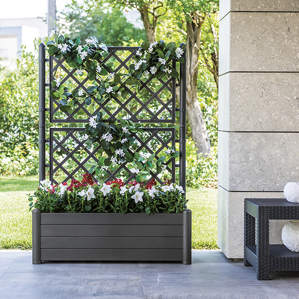 FIORIERA ITALIA RETTANGOLARE CON SPALLIERA