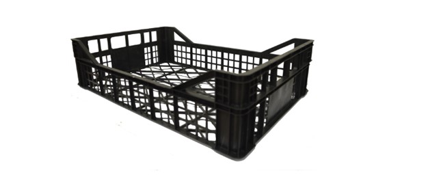 Cassa di tipo a perdere impilabile con design retato in PP – Mod. ROMA