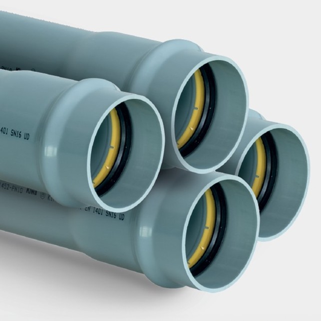 Tubo in PVC-U per sistemi di fognatura a gravità e in pressione per il trasporto di liquidi – FITT SEWER ICE Ø 500