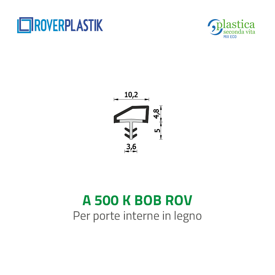 Guarnizione per porte interne in legno – 500 KL BOB ROV