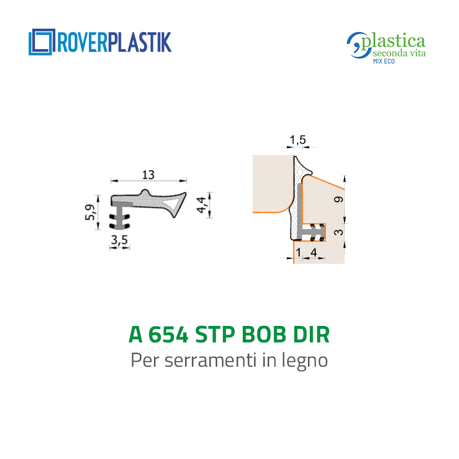 Guarnizione per finestre – 654 STP BOB